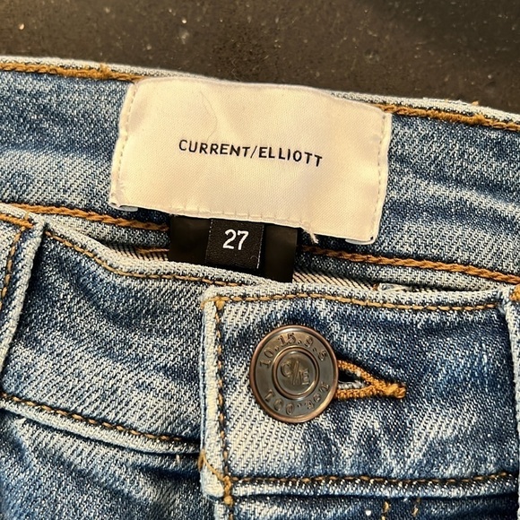 Current/Elliott Scooped Jarvis Flare Jeans SZ 27 - Picture 4 of 9